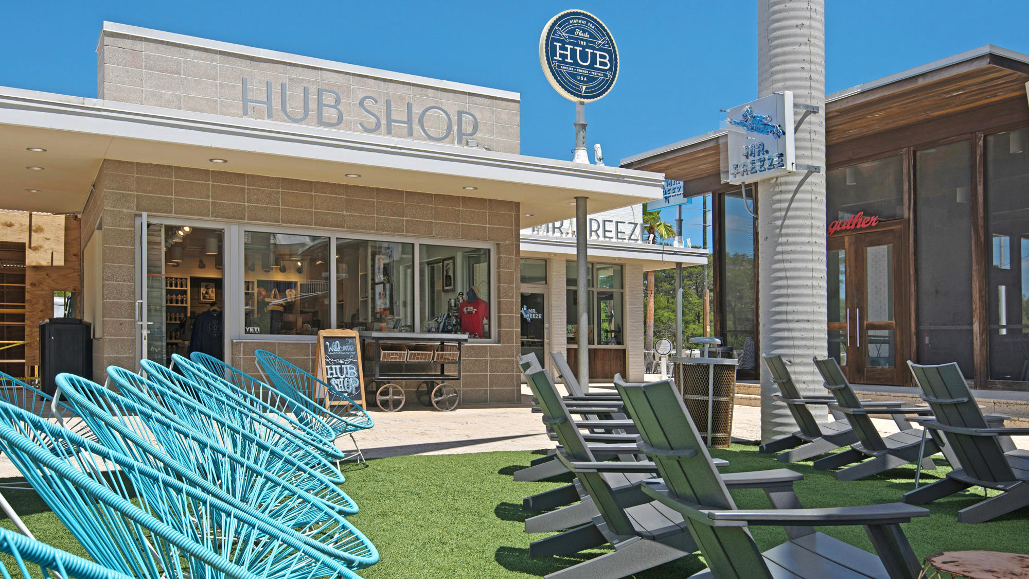 51 Dune Comet Lane, Unit A Panama City Beach, FL 32461 - Photo 56 of 63 a front view of a building with sitting area