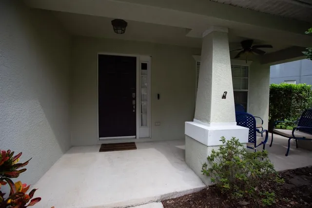 a front view of a house with porch