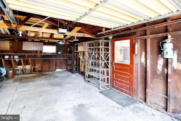 a view of storage and utility room