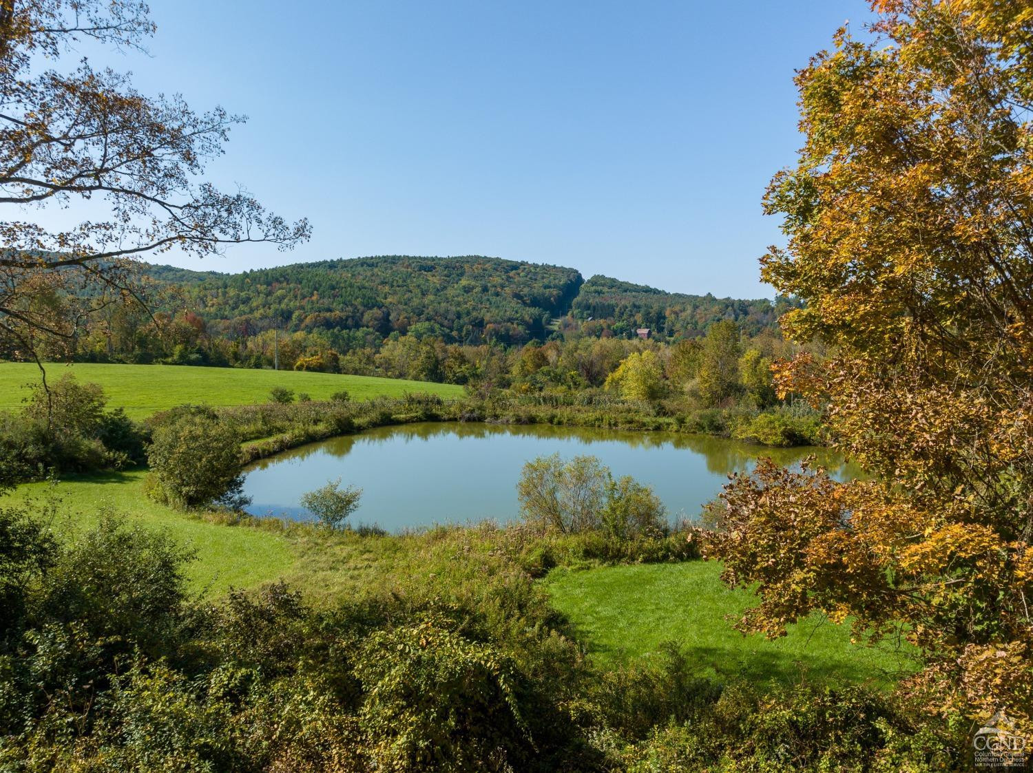 98 Goetz Road East Chatham, NY 12060 - Photo 18 of 28 a view of a lake with a mountain in the background