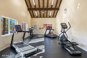 5829 East Buck Springs Road, Unit 252 Pinetop, AZ 85935 - Photo 17 of 27 a view of a room with gym equipment