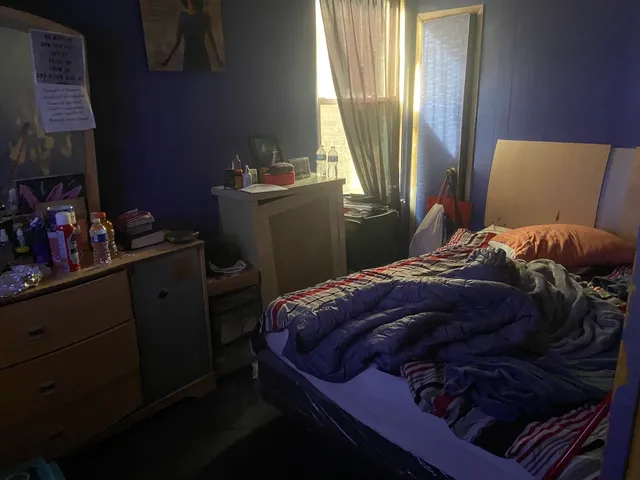 a room with furniture and a chandelier