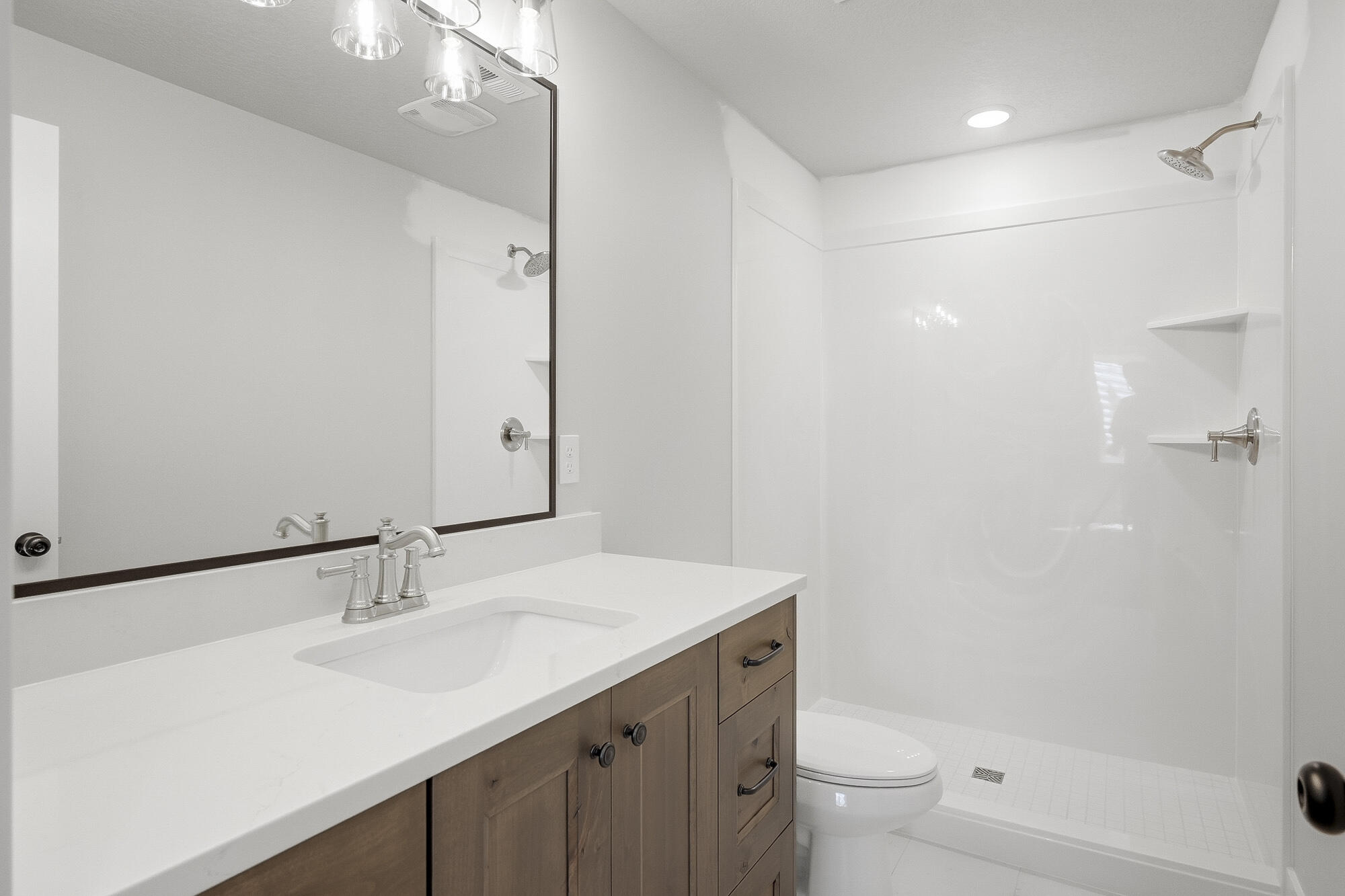 1852 South Hidden Canyon Road Cedar City, UT 84720 - Photo 51 of 79 The private ensuite bath features a large custom vanity, tub/shower combo, and tile flooring.