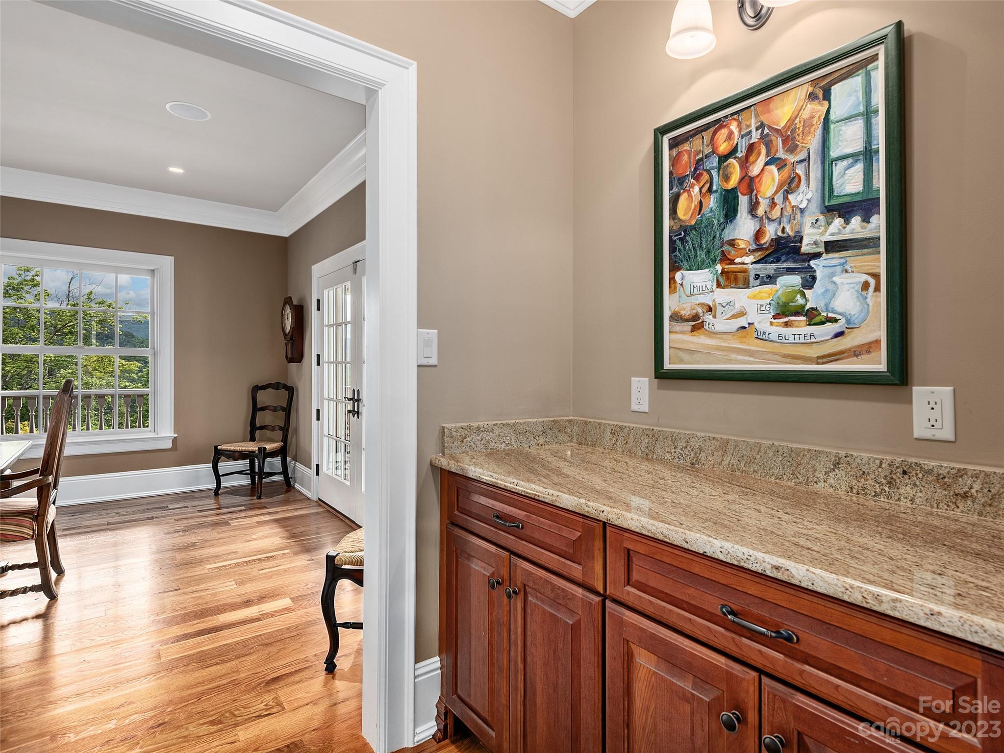 113 Willow Farm Road Fairview, NC 28730 - Photo 12 of 48 a view of kitchen with furniture and large window