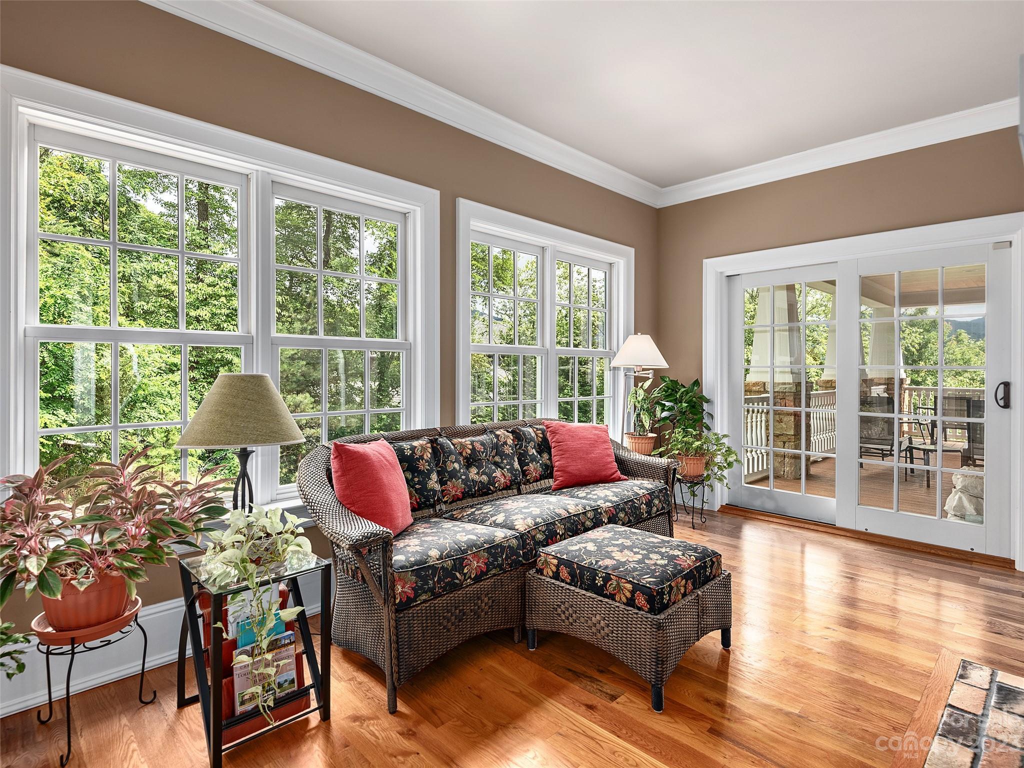 113 Willow Farm Road Fairview, NC 28730 - Photo 8 of 48 a living room with furniture and a large window