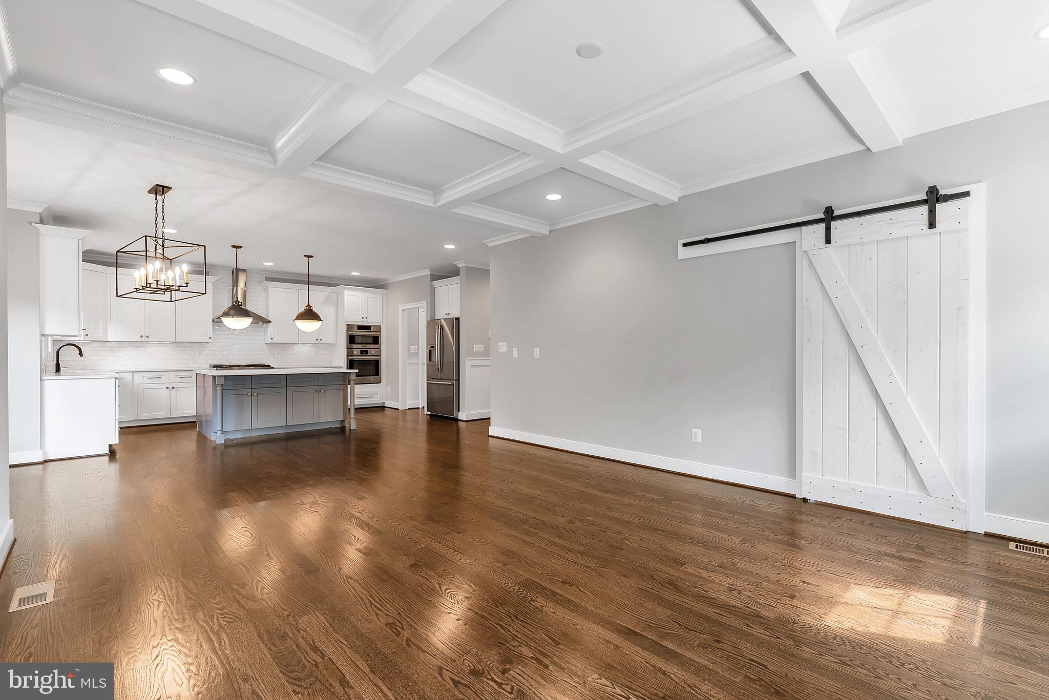 1849 Ware Road Falls Church, VA 22043 - Photo 15 of 56 Family Room - Barn Door into Study (Similar Home)