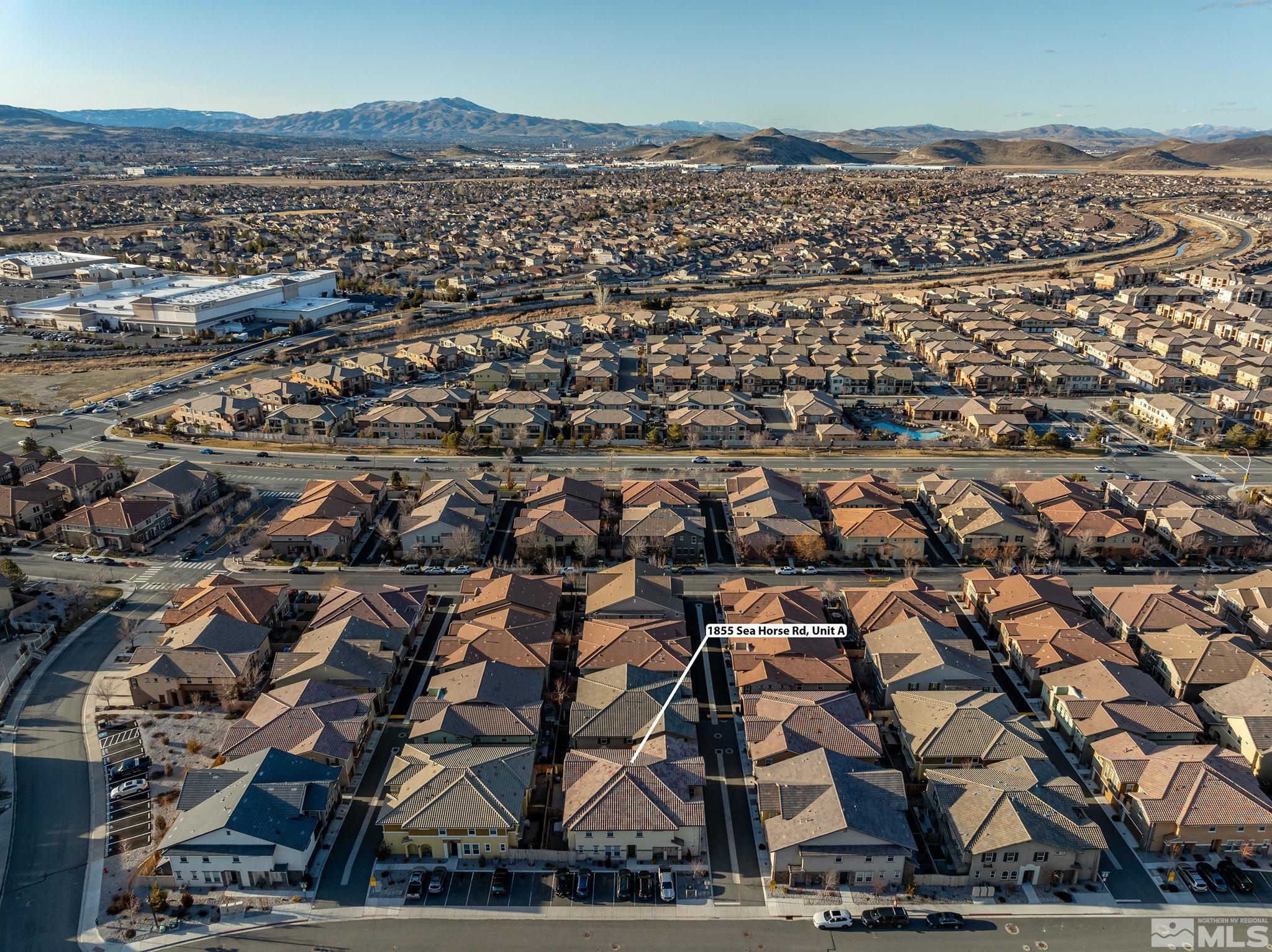1855 Sea Horse Road, Unit A Reno, NV 89521 - Photo 29 of 32 an aerial view of multiple house