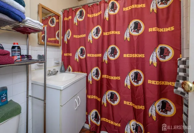 a view of a room with dining area