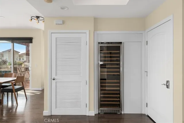 a view of livingroom with dining room and hardwood