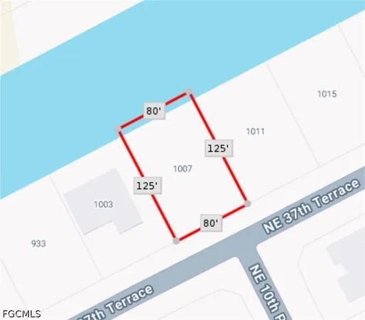 $38,500 | 1007 Northeast 37th Terrace, Cape Coral, FL 33909