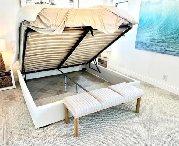 a view of a terrace with furniture