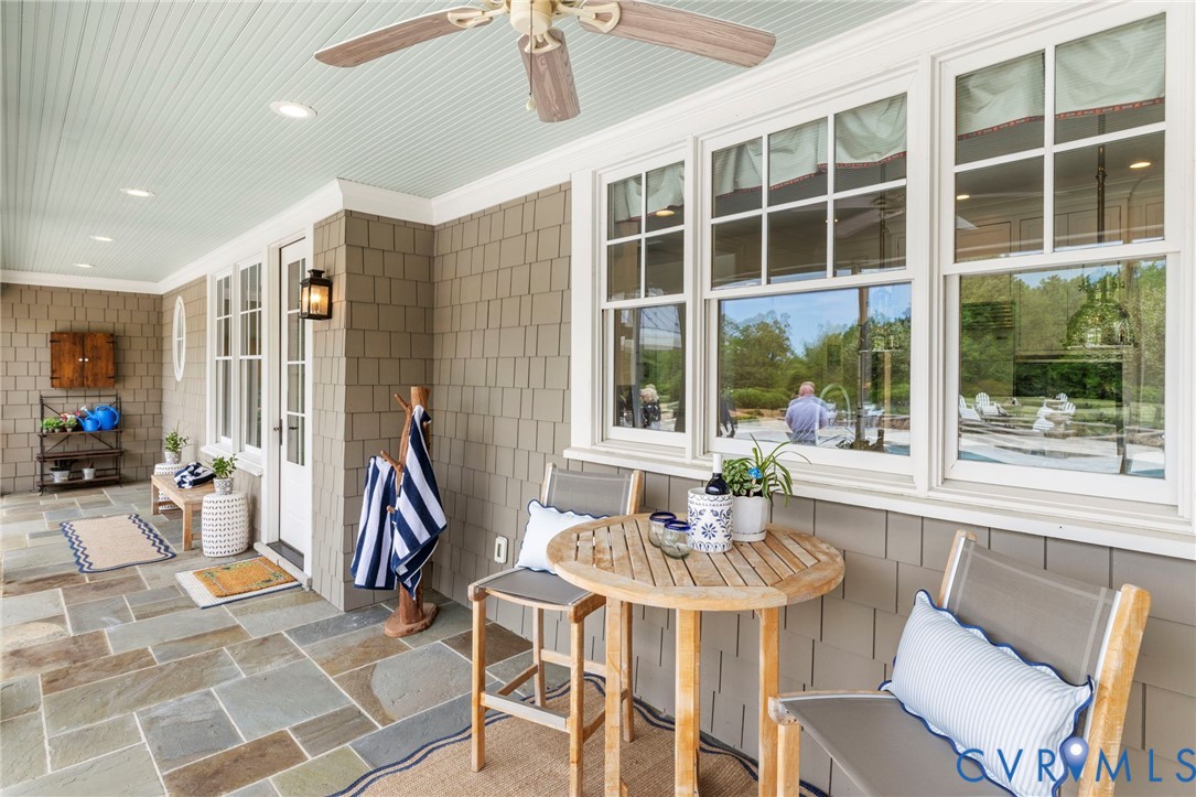 3264 Three Bridge Road Powhatan, VA 23139 - Photo 40 of 78 a view of a dining room with furniture window and outside view