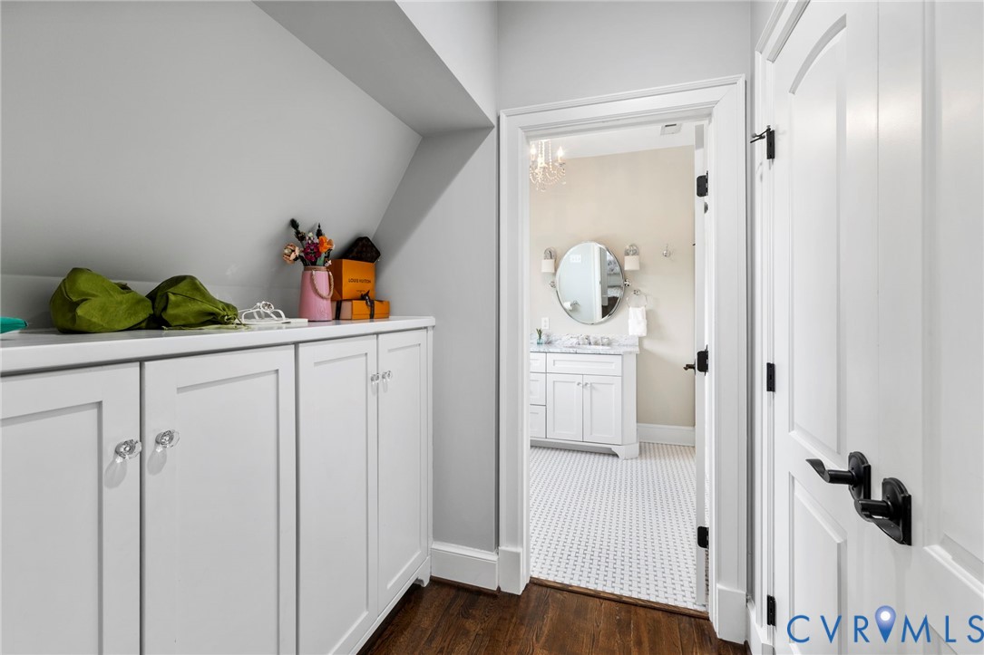 3264 Three Bridge Road Powhatan, VA 23139 - Photo 49 of 78 a view of hallway with wooden floor