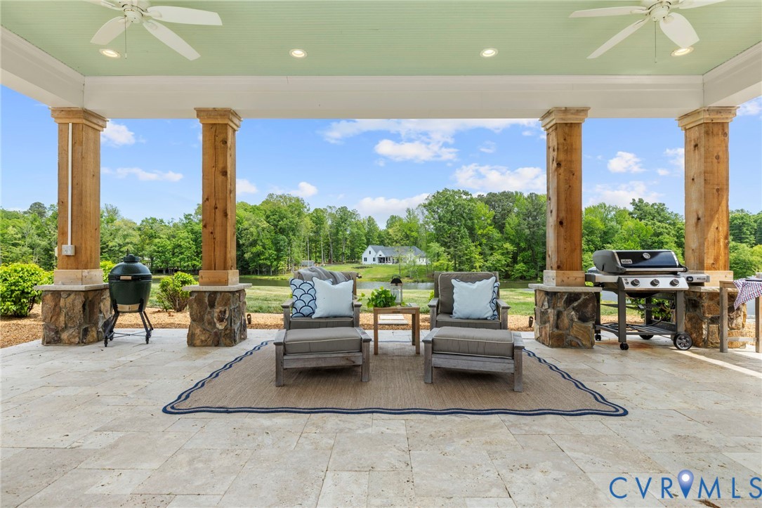 3264 Three Bridge Road Powhatan, VA 23139 - Photo 54 of 78 a outdoor space with patio couch and outdoor view