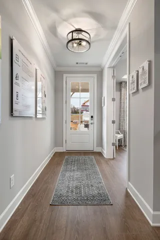 a view of an entryway door