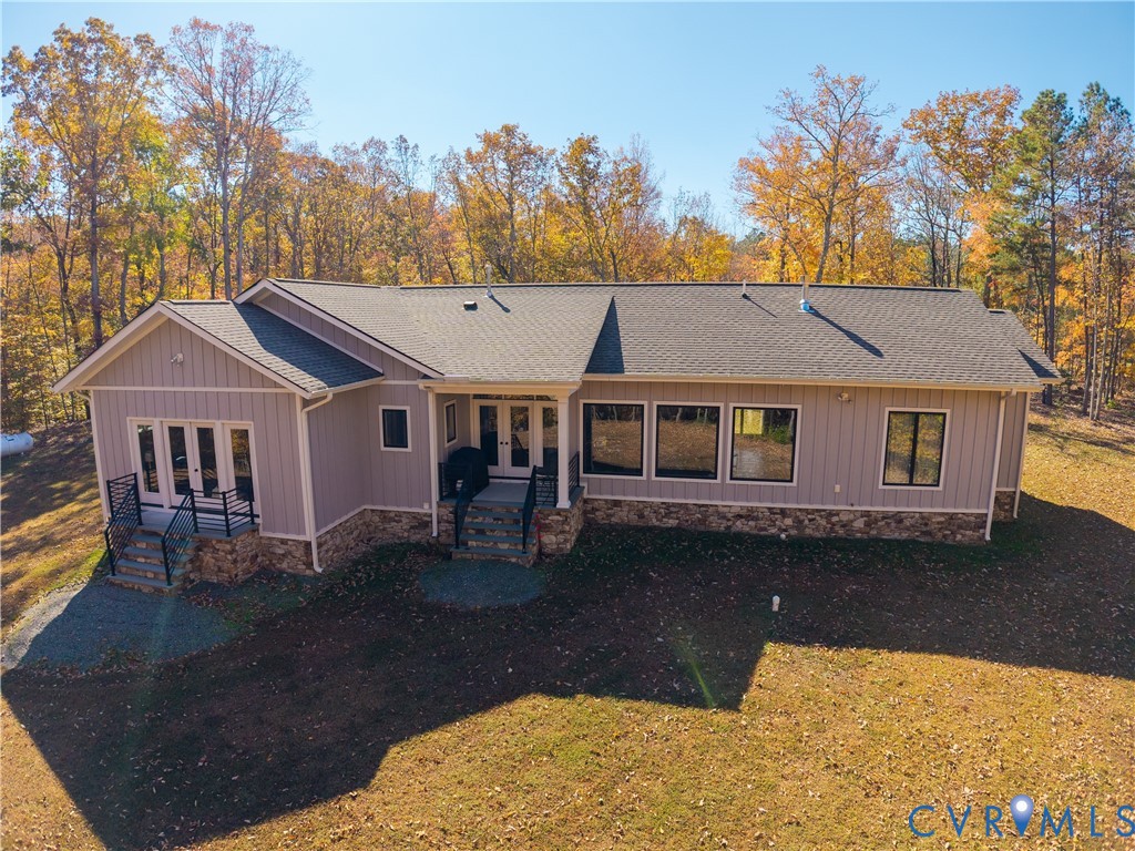 33051 Walnut Grove Farm Lane Hanover, VA 23069 - Photo 3 of 50 a aerial view of a house with swimming pool in front of it