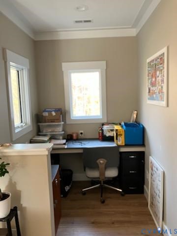 33051 Walnut Grove Farm Lane Hanover, VA 23069 - Photo 40 of 50 a view of a workspace with furniture and a window