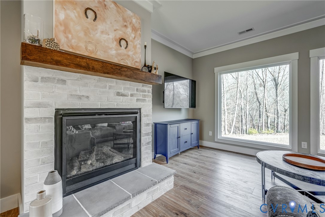 33051 Walnut Grove Farm Lane Hanover, VA 23069 - Photo 43 of 76 a living room with furniture and a fireplace