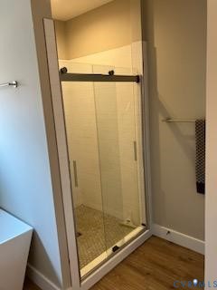 33051 Walnut Grove Farm Lane Hanover, VA 23069 - Photo 44 of 50 a bathroom with a glass door shower and a sink