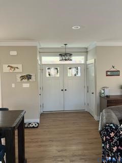 33051 Walnut Grove Farm Lane Hanover, VA 23069 - Photo 48 of 50 a view of a hallway with wooden floor