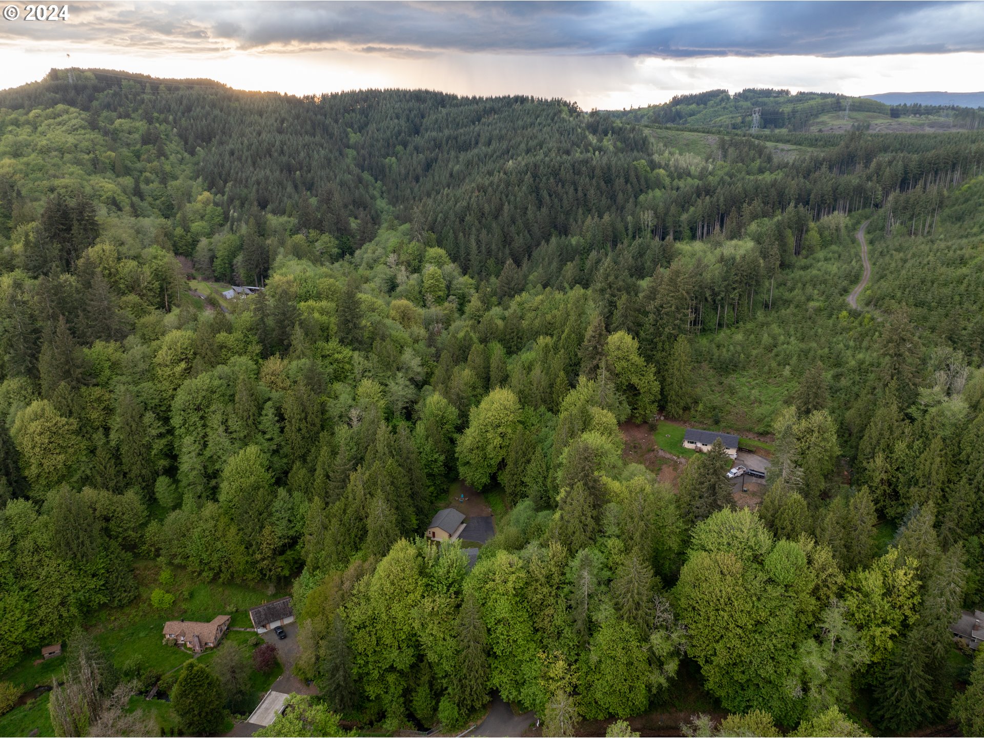 631 Clark Creek Road Longview, WA 98632 - Photo 27 of 40 a view of a mountain in the distance
