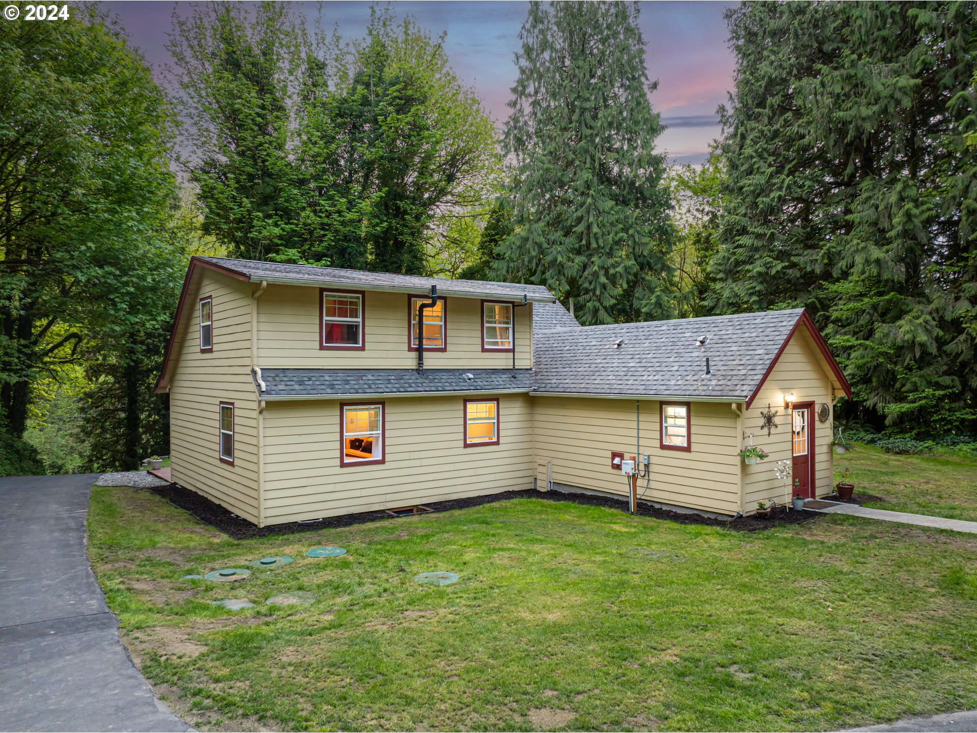 631 Clark Creek Road Longview, WA 98632 - Photo 3 of 40 a view of a house with a yard
