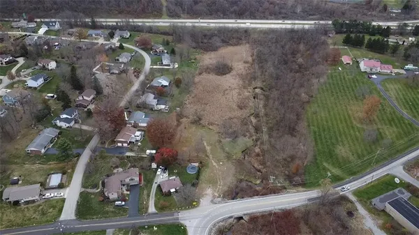 a bird view of a house