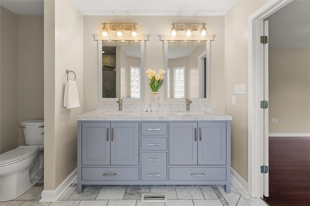 607 Centerville Road Anderson, SC 29625 - Photo 29 of 50 Master vanity--marble flooring in master bath