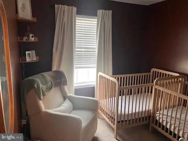 a balcony with a couch