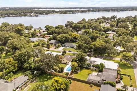 a view of a city with lake view