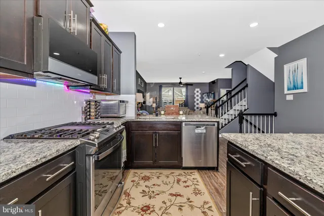 a view of a balcony with couch