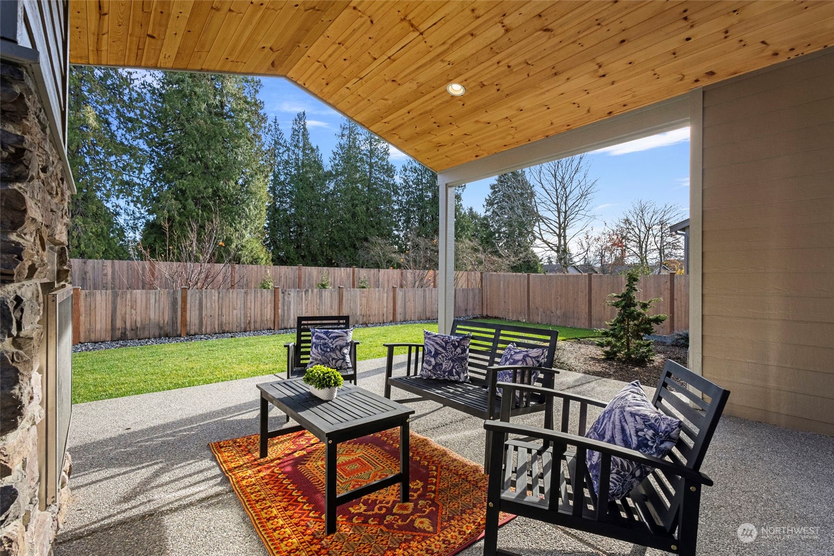 1379 Woods Point Loop Ferndale, WA 98248 - Photo 15 of 22 a view of an outdoor sitting area with furniture and garden