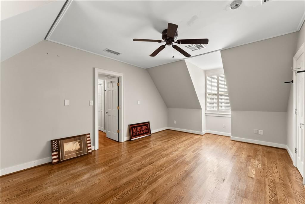1885 Lake Warner Road Gainesville, GA 30501 - Photo 28 of 67 a view of empty room with wooden floor and fan
