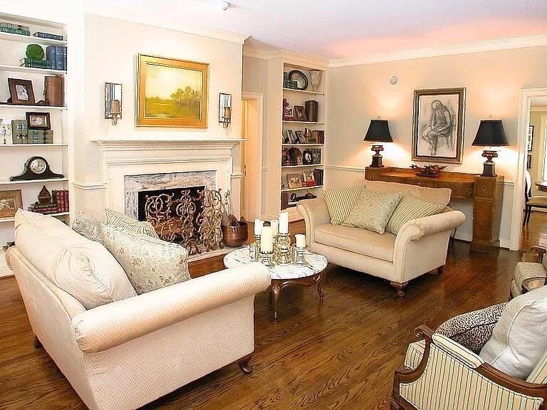 1885 Lake Warner Road Gainesville, GA 30501 - Photo 5 of 67 a living room with furniture and a fireplace