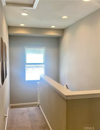 a view of hallway with window