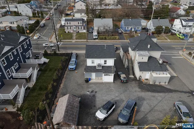 an aerial view of a city