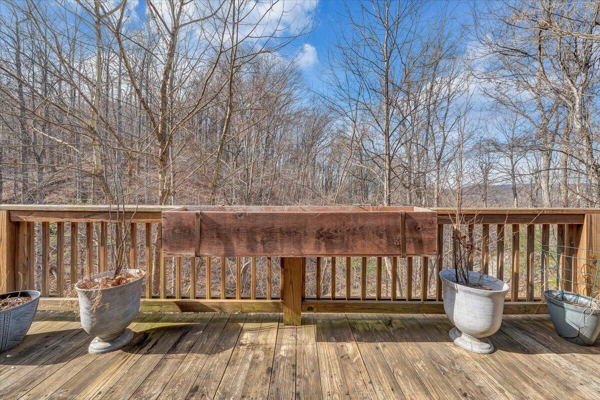 6847 Crowell Gap Road Boones Mill, VA 24065 - Photo 19 of 55 a view of a two chairs on the deck