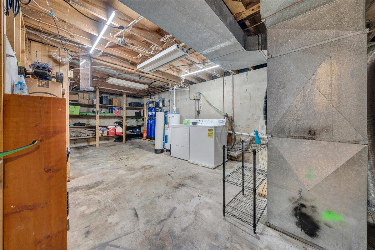 6847 Crowell Gap Road Boones Mill, VA 24065 - Photo 29 of 55 a view of storage and utility room with a refrigerator