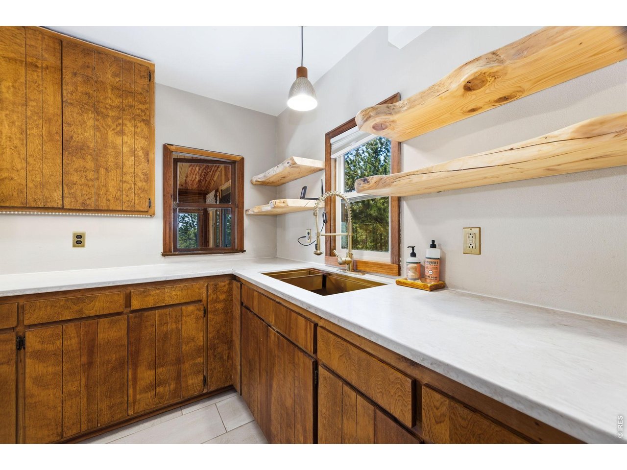 128 Elk Road Lyons, CO 80540 - Photo 19 of 50 Beautifully crafted hanging live-edge shelves