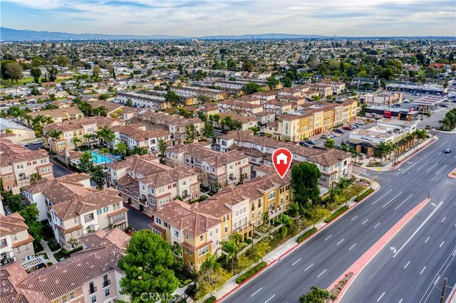 an aerial view of a city