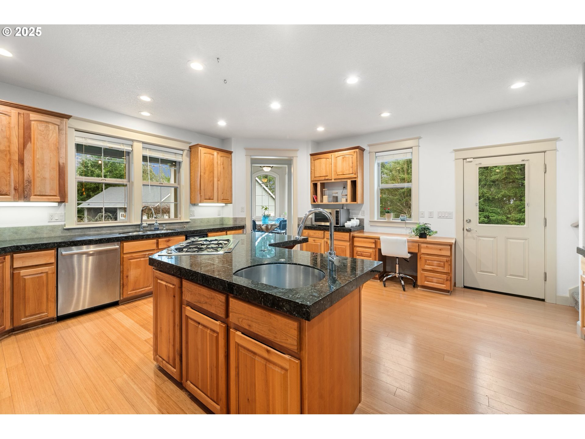 30180 Carrico Valley Road St. Helens, OR 97051 - Photo 15 of 48 a kitchen with counter top space a sink a window and appliances