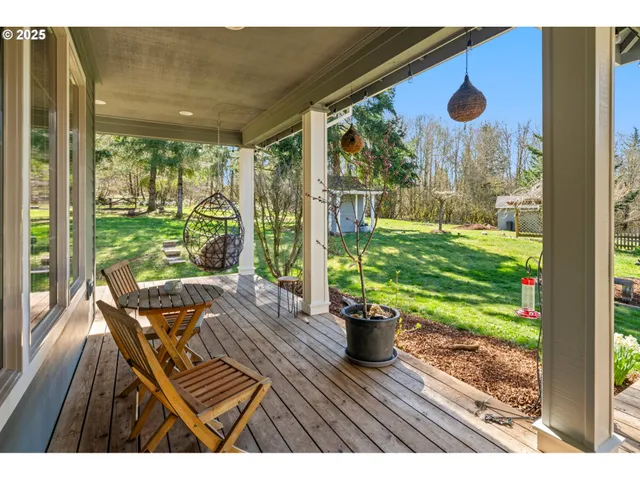 a view of an outdoor space with a patio