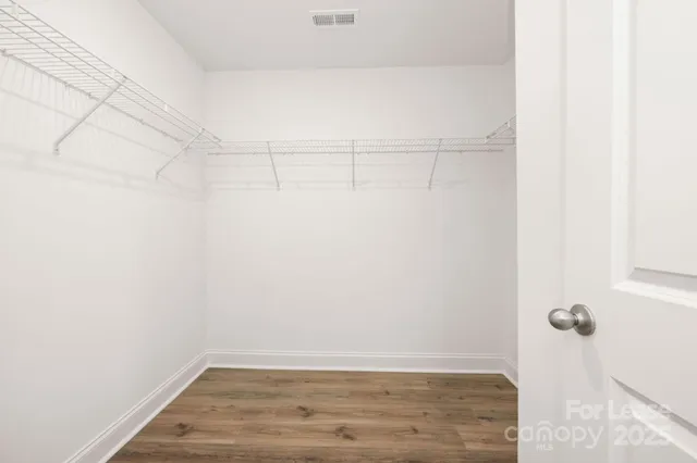 a view of a room with empty racks