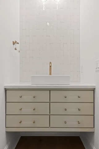 a close view of closet