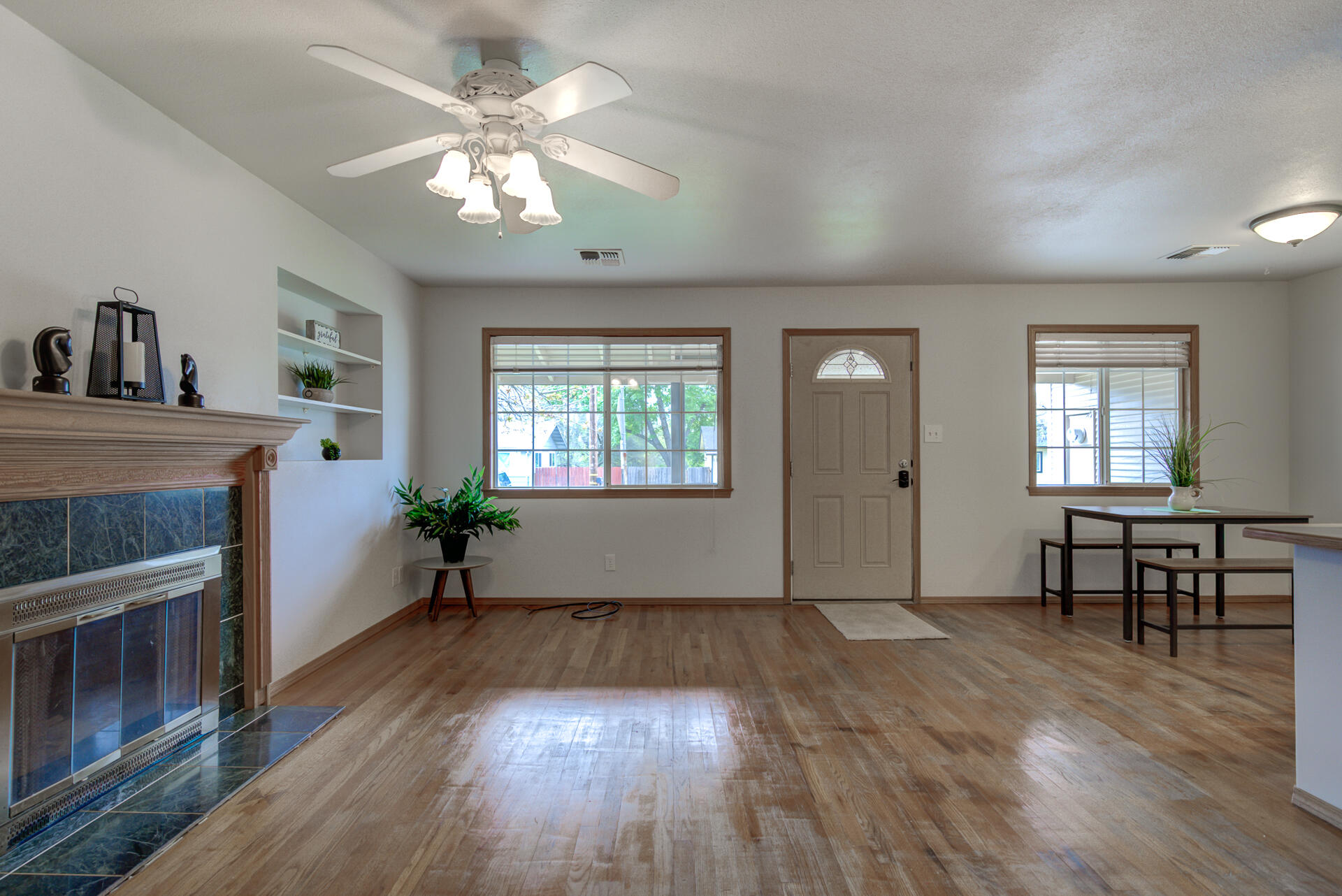 1208 Riviera Drive Redding, CA 96001 - Photo 3 of 39 a living room with furniture and a fireplace