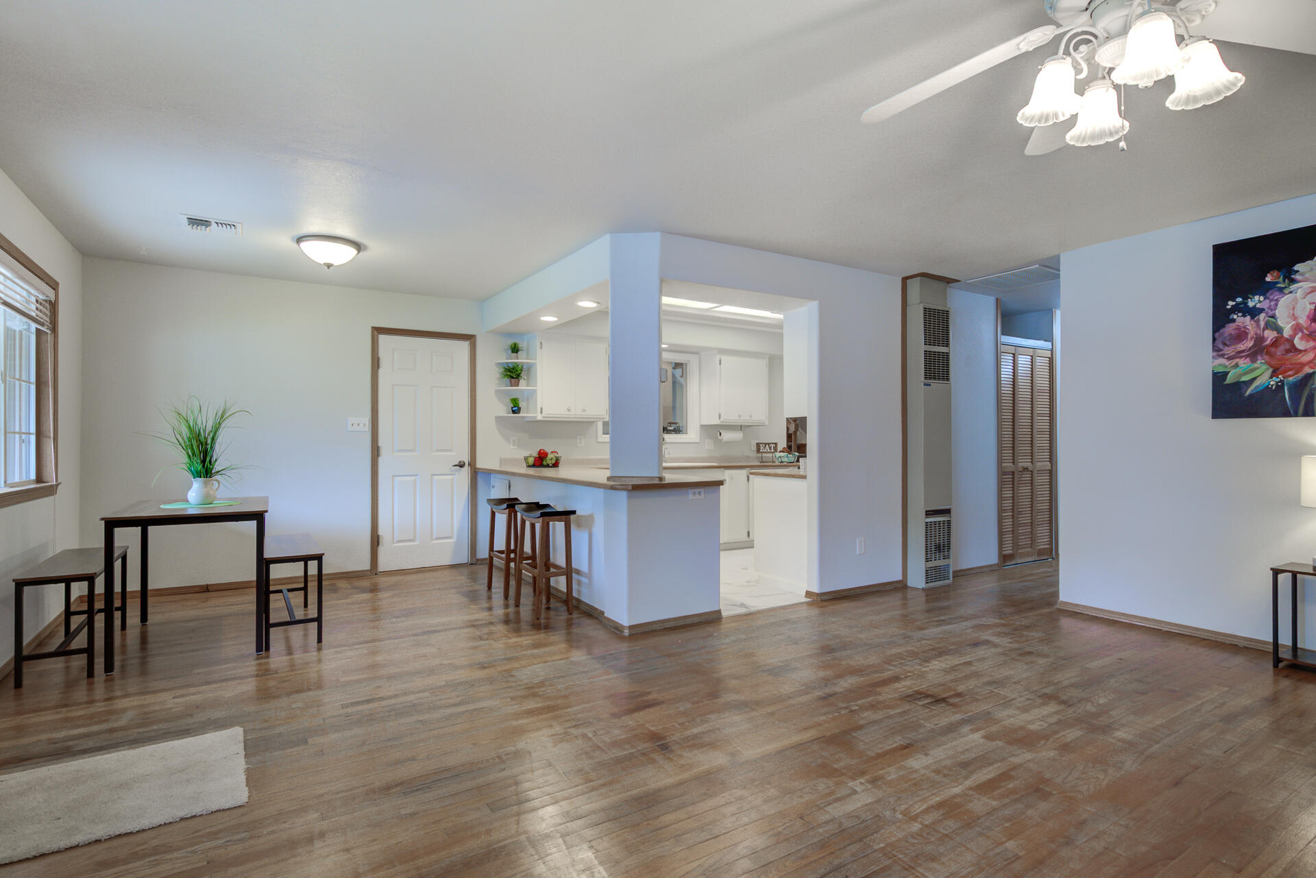 1208 Riviera Drive Redding, CA 96001 - Photo 6 of 39 a view of kitchen with cabinets and wooden floor