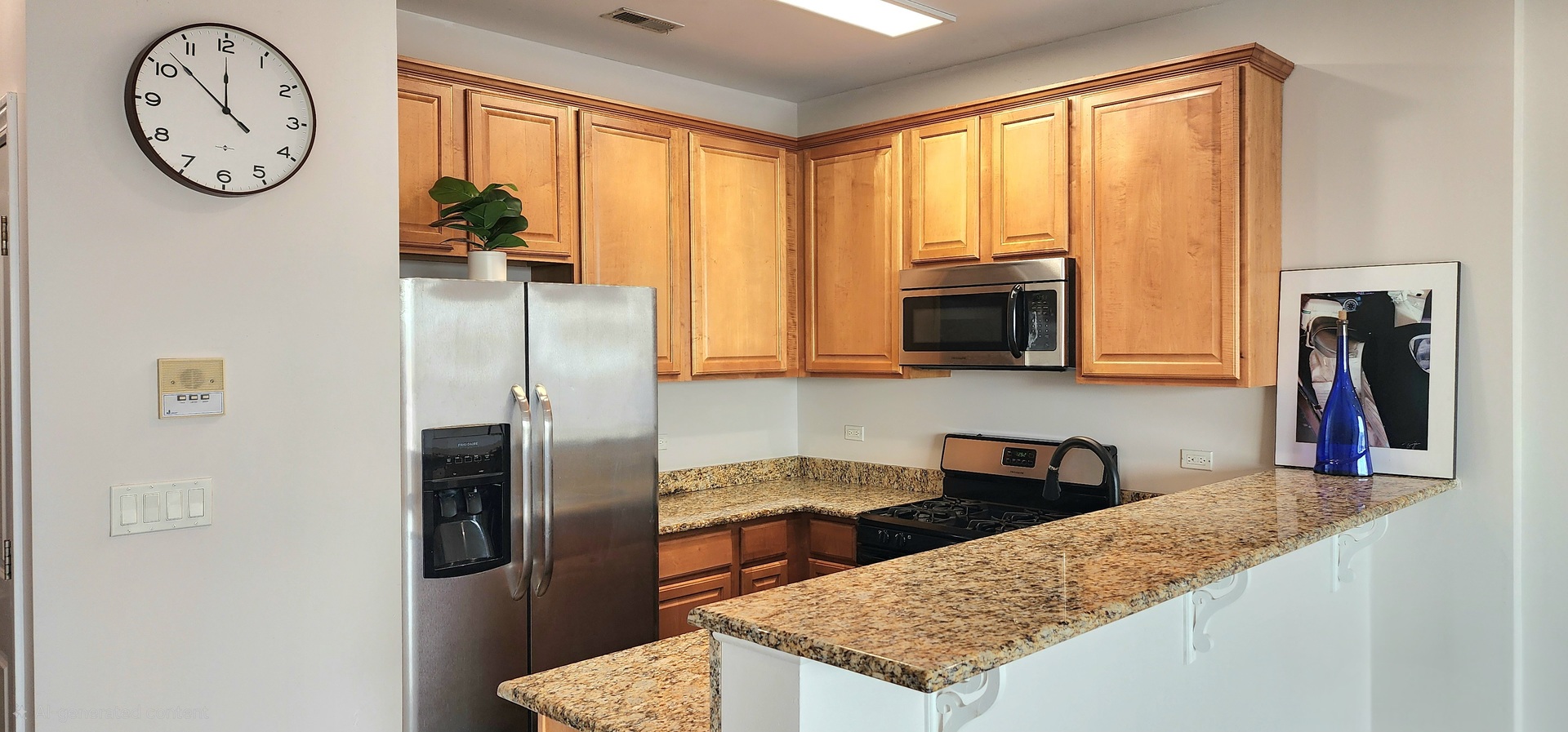 4002 South Western Avenue, Unit 4 Chicago, IL 60609 - Photo 10 of 31 a kitchen with stainless steel appliances granite countertop a refrigerator a stove and a sink