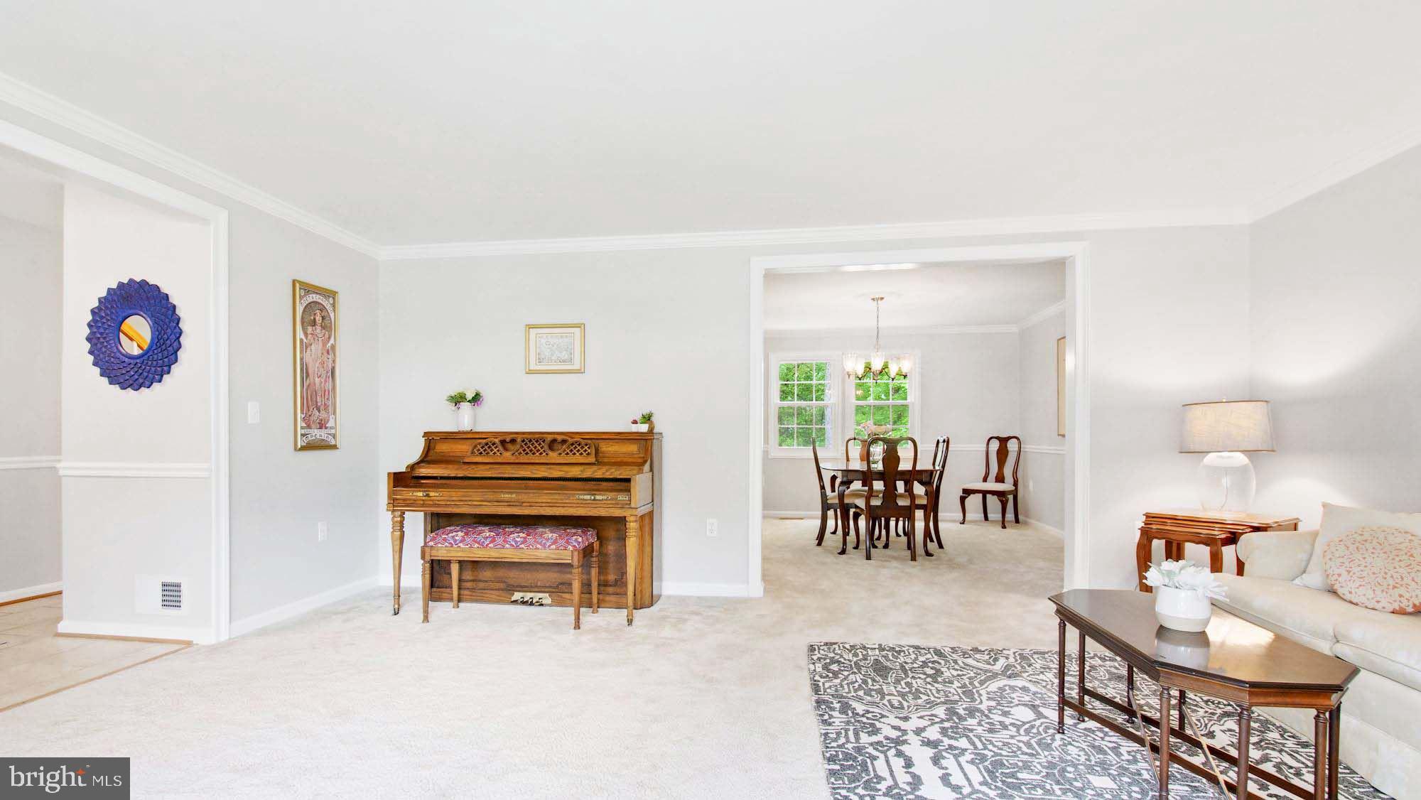 9504 Burning Branch Road Burke, VA 22015 - Photo 8 of 52 Living Room to Dining Room