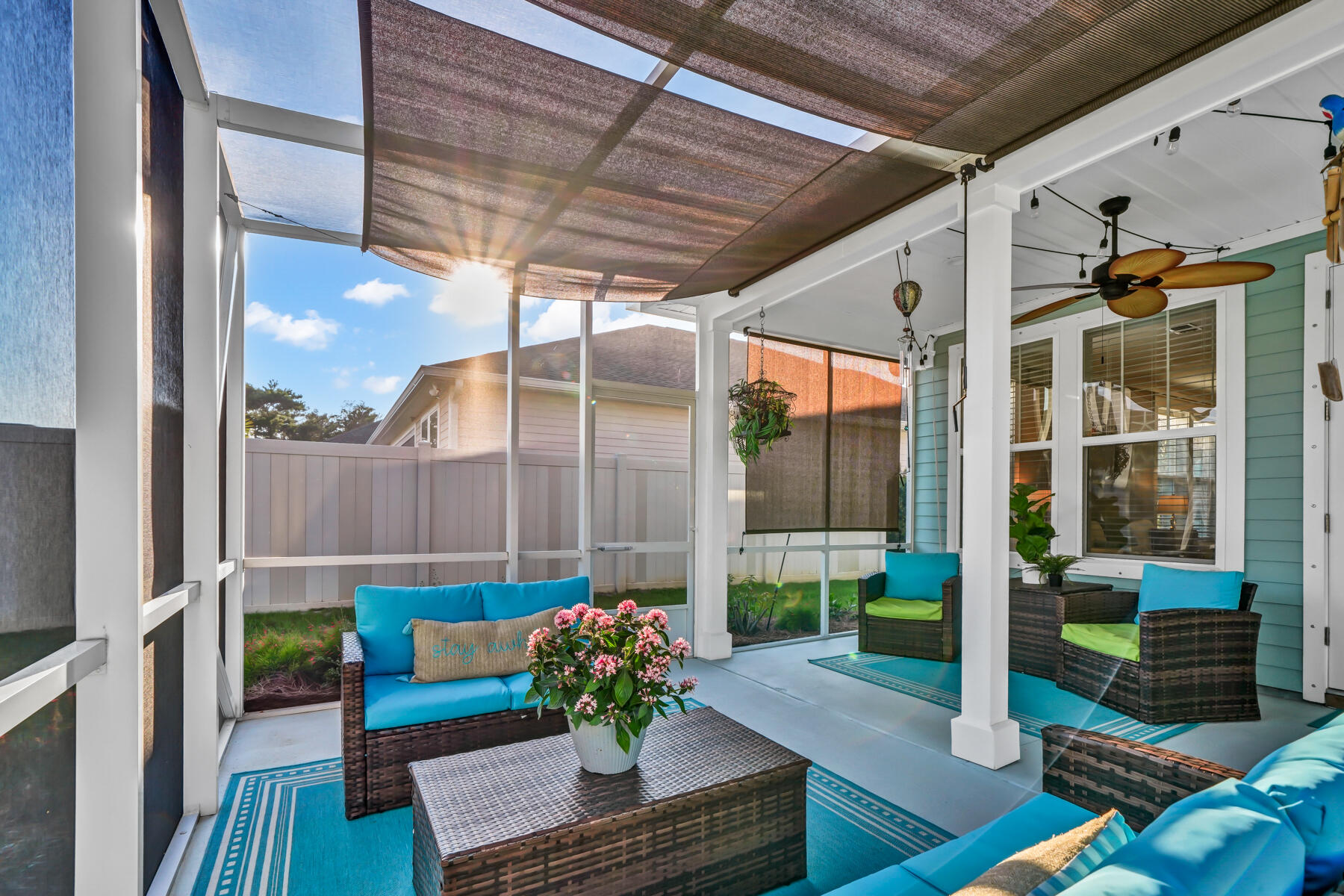 335 Blue Sage Road Panama City Beach, FL 32413 - Photo 27 of 34 a garden view with a seating space