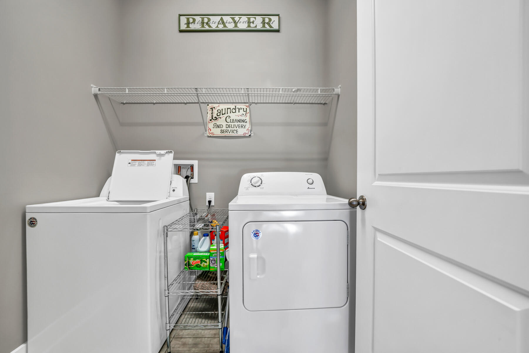 335 Blue Sage Road Panama City Beach, FL 32413 - Photo 32 of 34 a utility room with dryer and washer